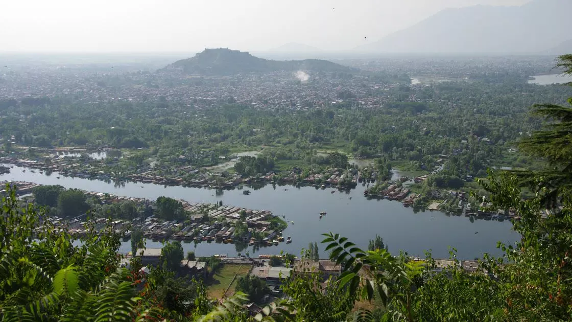 Srinagar Aerial View - Kashmir.Blog